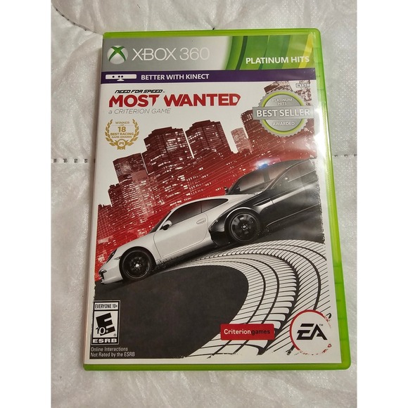 Need For Speed Most Wanted Xbox 360 Game Platinum Hits Racing Criterion - Picture 1 of 5